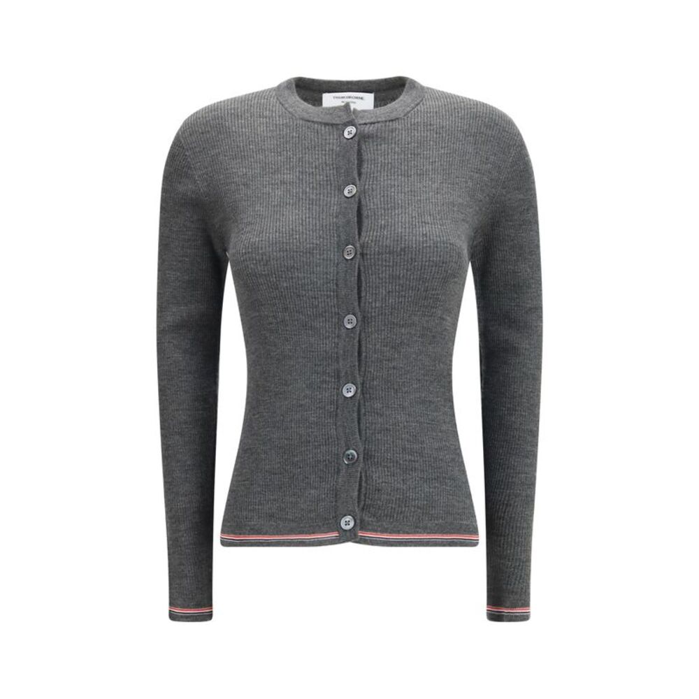 Thom Browne Women Ribbed Merino Wool Cardigan